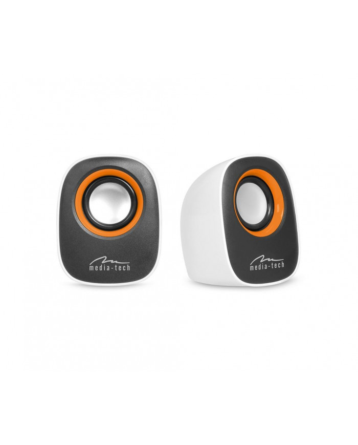 Ηχεία Stereo Media-Tech MT3137W IBO 3.5mm με Τροφοδοσία USB 6W Λευκά