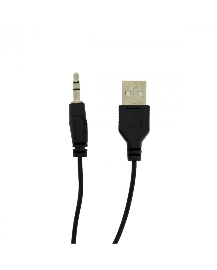 Ηχείο Stereo Multimedia Leerfei D-02L με σύνδεση 3.5mm και USB φόρτιση, Μαύρο Κόκκινο