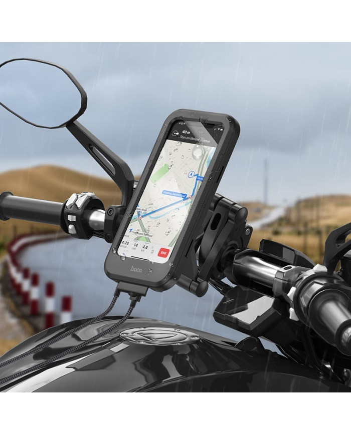 Βάση Στήριξης Hoco CA101 Rider Ποδηλάτου και Μηχανής με Αδιάβροχη Θήκη IPX4 για 4.5"-7