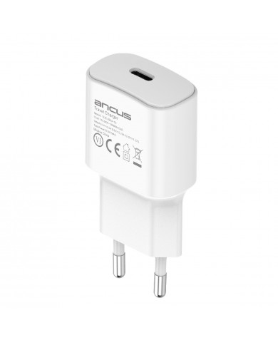 Φορτιστής Ταξιδίου Switching Ancus Supreme Series C70 Fast Charge με USB-C Έξοδο QC 3.0 PD 20W 5V/3A, Λευκό
