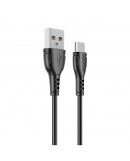 Καλώδιο σύνδεσης Borofone BX51 Triumph USB σε Micro-USB 2.4A 1μ Μαύρο