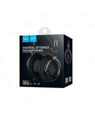 Ακουστικά Stereo Hoco W5 Manno 3.5mm Μαύρα με Μικρόφωνο και Πλήκτρο Ελέγχου