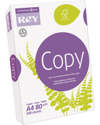 Rey Copy Χαρτί Εκτύπωσης A4 80gr 500 φύλλα Rey Copy Χαρτί Εκτύπωσης A4 80gr 500 φύλλα