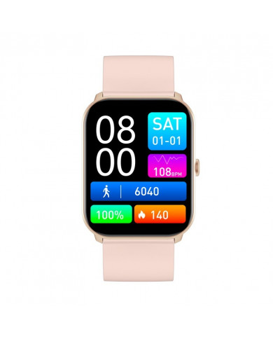 Maxcom Smartwatch Fit FW36 Aurum SE 220mAh Ροζ Χρυσό Silicon Band