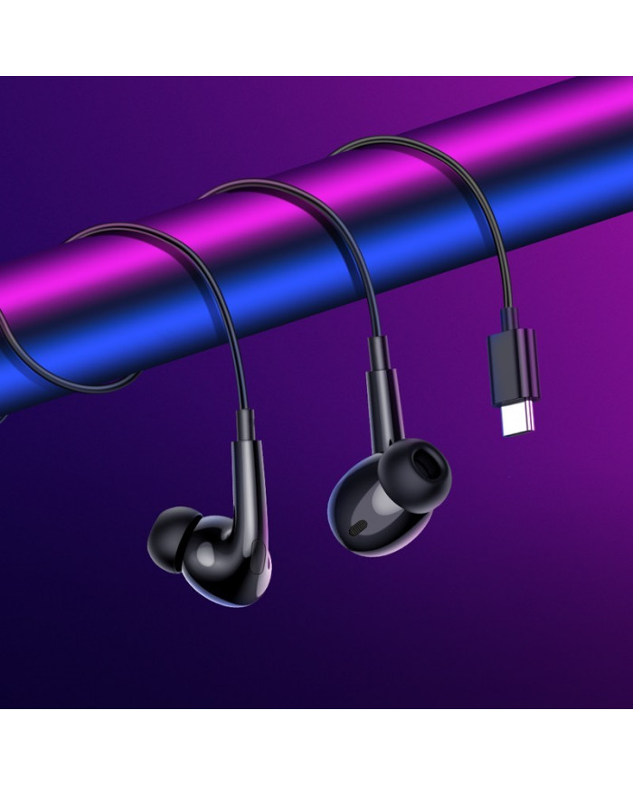 Hands Free Hoco M101 Pro Crystal USB-C 1.2m Μαύρα Συμβατά με όλες τις USB-C Συσκευές