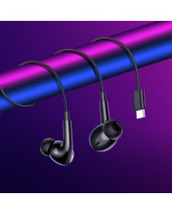 Hands Free Hoco M101 Pro Crystal USB-C 1.2m Μαύρα Συμβατά με όλες τις USB-C Συσκευές