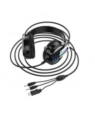 Ακουστικά Stereo Borofone BO100 Fun Μαύρα με Μικρόφωνο και 3 Κονέκτορες Σύνδεσης