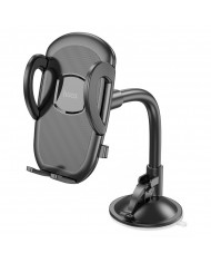 Βάση Στήριξης Αυτοκινήτου Hoco H10 General για Παρμπρίζ Περιστρεφόμενη 360° Μαύρη 4.7"-7"