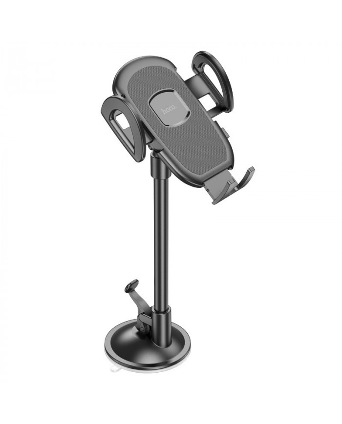 Βάση Στήριξης Αυτοκινήτου Hoco H10 General για Παρμπρίζ Περιστρεφόμενη 360° Μαύρη 4.7"-7"