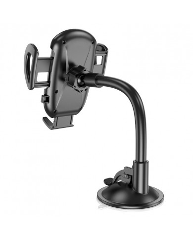 Βάση Στήριξης Αυτοκινήτου Hoco H10 General για Παρμπρίζ Περιστρεφόμενη 360° Μαύρη 4.7"-7"