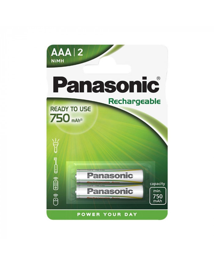 Μπαταρία Επαναφορτιζόμενη Panasonic size AAA HHR4MVE/2BC 750 mAh 1.2V Τεμ. 2