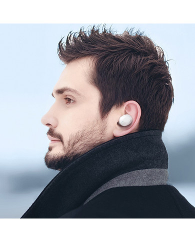 Wireless Hands Free Hoco EQ3 Smart TWS V5.3 με Πλήκτρο Ελέγχου Συμβατό με Siri και 7h Ώρες Λειτουργίας Λευκά