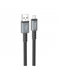 Καλώδιο Σύνδεσης Hoco X85 Strength USB σε Micro-USB 2.4A Μαύρο 1m Υψηλής Αντοχής