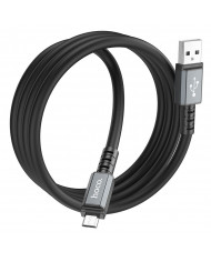 Καλώδιο Σύνδεσης Hoco X85 Strength USB σε Micro-USB 2.4A Μαύρο 1m Υψηλής Αντοχής