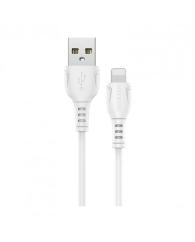Καλώδιο σύνδεσης Borofone BX51 Triumph USB σε Lightning 2.4A 1μ Λευκό Καλώδιο σύνδεσης Borofone BX51 Triumph USB σε Lightning 2.4A 1μ Λευκό