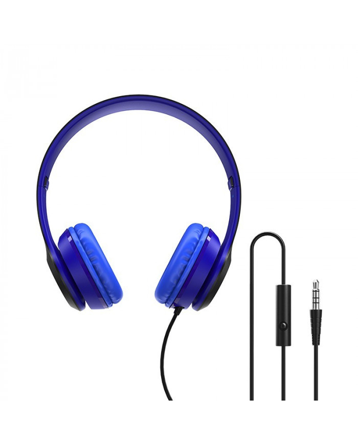 Ακουστικά Stereo Borofone BO5 Star sound 3.5mm Μπλε με Μικρόφωνο και Πλήκτρο Ελέγχου