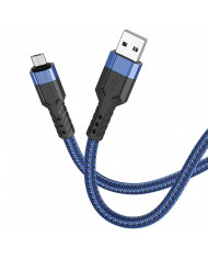 Καλώδιο Σύνδεσης Hoco X85 Strength USB σε Micro-USB 2.4A Μαύρο 1m Υψηλής Αντοχής