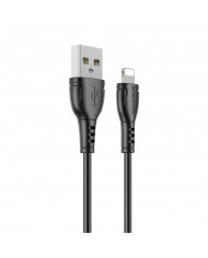 Καλώδιο σύνδεσης Borofone BX51 Triumph USB σε Lightning 2.4A 1μ Μαύρο