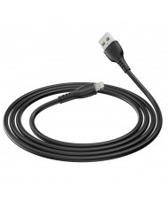 Καλώδιο σύνδεσης Borofone BX51 Triumph USB σε Lightning 2.4A 1μ Μαύρο