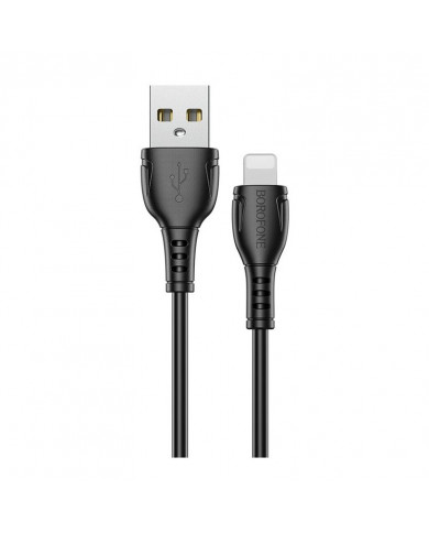 Καλώδιο σύνδεσης Borofone BX51 Triumph USB σε Lightning 2.4A 1μ Μαύρο Καλώδιο σύνδεσης Borofone BX51 Triumph USB σε Lightning 2.4A 1μ Μαύρο