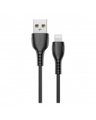 Καλώδιο σύνδεσης Borofone BX51 Triumph USB σε Lightning 2.4A 1μ Μαύρο
