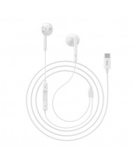 Hands Free Hoco L10 Earphones Stereo USB-C Λευκά με Μικρόφωνο και Πλήκτρο Λειτουργίας