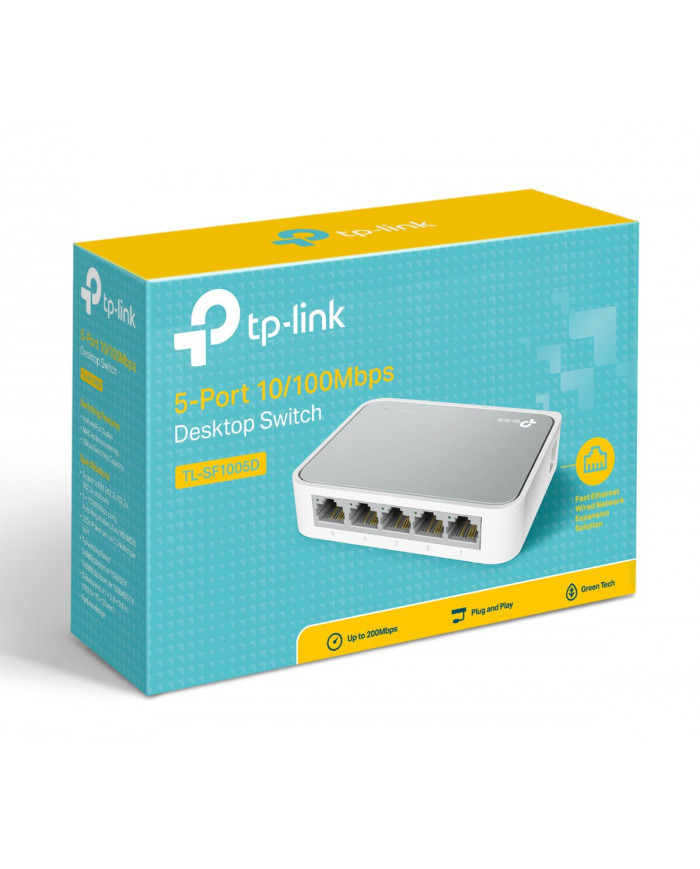 TP-LINK Desktop Switch TL-SF1005D, 5-port 10/100M, Ver. 15.0