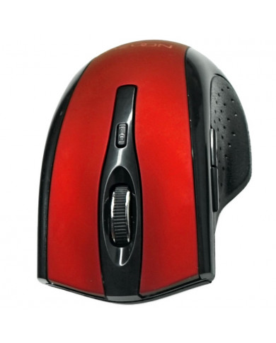 Ασύρματο Ποντίκι Noozy SW-16 USB 6D 2.4GHz με 6 Πλήκτρα και 1600DPI Μαύρο-Κόκκινο