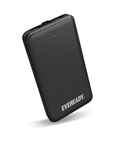 Power Bank Energizer Eveready Slim 10000mAh 2A με 2x USB 2.0 και LED Ένδειξη Μπαταρίας Μαύρο Power Bank Energizer Eveready Slim 10000mAh 2A με 2x USB 2.0 και LED Ένδειξη Μπαταρίας Μαύρο