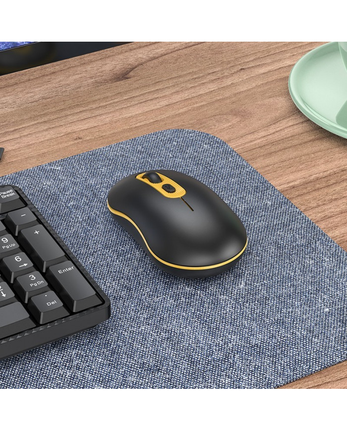 Ασύρματο Ποντίκι Hoco GM21 Platinum 1600dpi 2.4GHz Μαύρο