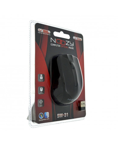 Ασύρματο Ποντίκι Noozy SW-31 USB 3D με 3 Πλήκτρα και 1000DPI Μαύρο