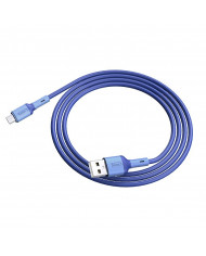 Καλώδιο Σύνδεσης Hoco X65 Prime USB σε Micro USB για Γρήγορη Φόρτιση και Μεταφορά Δεδομένων 2.4A Μπλε 1m