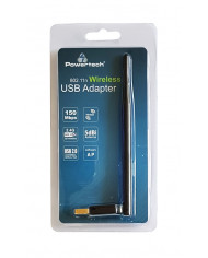 POWERTECH Wireless USB adapter, 150Mbps, 2.4GHz, 5dBi, MT7601