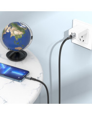 Καλώδιο Σύνδεσης Hoco X85 Strength USB σε Lightning 2.4A Μαύρο 1m Υψηλής Αντοχής