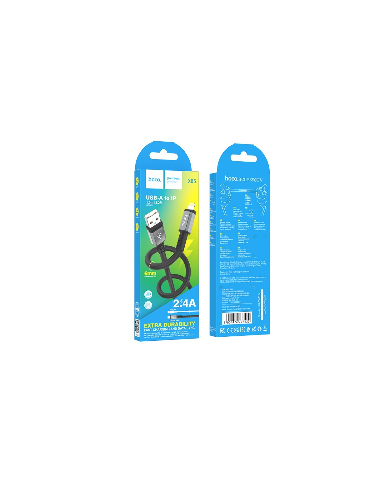 Καλώδιο Σύνδεσης Hoco X85 Strength USB σε Lightning 2.4A Μαύρο 1m Υψηλής Αντοχής Καλώδιο Σύνδεσης Hoco X85 Strength USB σε Lightning 2.4A Μαύρο 1m Υψηλής Αντοχής