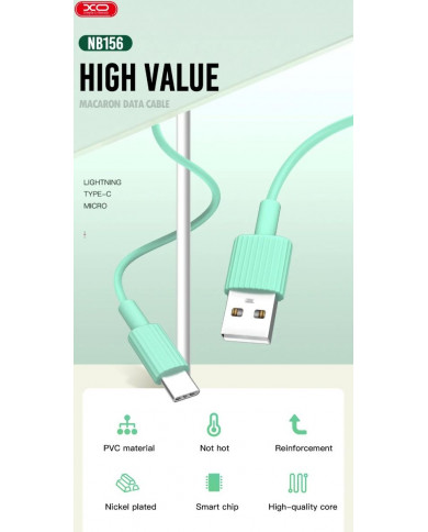 XO NB156 USB Καλώδιο Φόρτισης Για Type-C Άσπρο XO NB156 USB Καλώδιο Φόρτισης Για Type-C Άσπρο