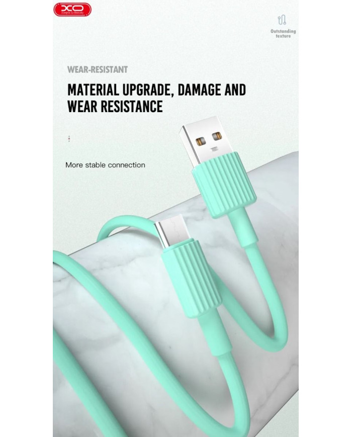 XO NB156 USB Καλώδιο Φόρτισης Για Type-C Άσπρο