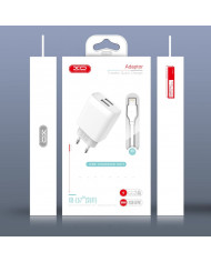 XO L57 EU Διπλής Θύρας Φορτιστής Με Micro Καλώδιο Άσπρο