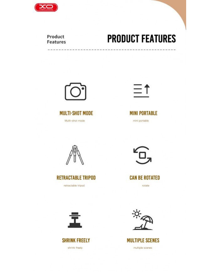 XO SS09 Τρίποδο Bluetooth Με Κοντρολ