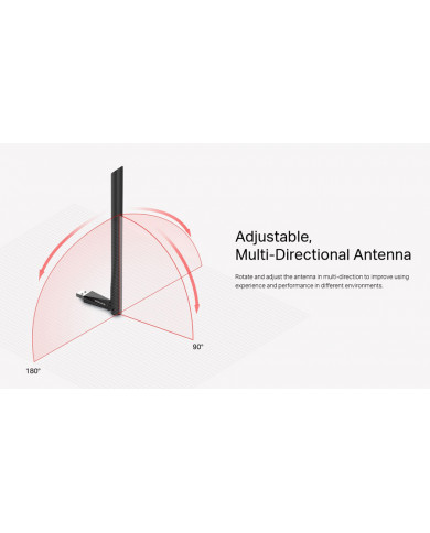 MERCUSYS Wireless USB Adapter MU6H, 5dBi, AC650, Dual Band, Ver. 1.0