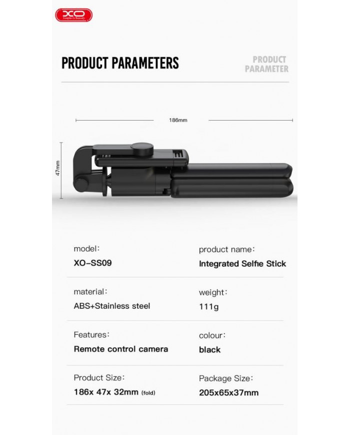 XO SS09 Τρίποδο Bluetooth Με Κοντρολ