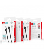 XO  2.4A USB Καλώδιο Φόρτισης TypeC 2m Μαύρο