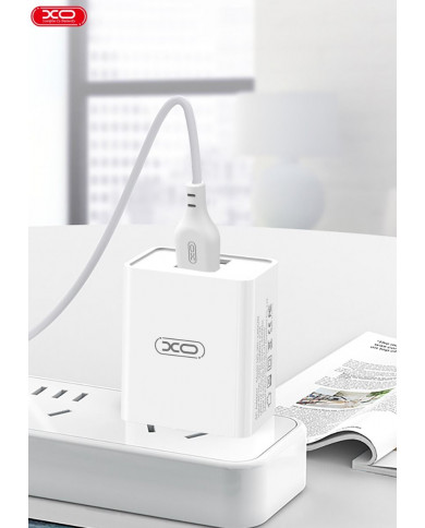 XO  2.4A Διπλής Θύρας USB Φορτιστής Για Lightning