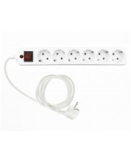 Entac Πολύπριζο Προστασίας 6 Θέσεων Με Διακόπτη 3x1.5mm 1.8m