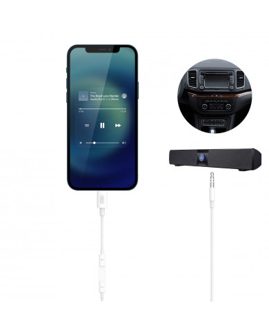 XO NBR192A Μετατροπέας Lightning Σε 3.5mm 1m Άσπρο