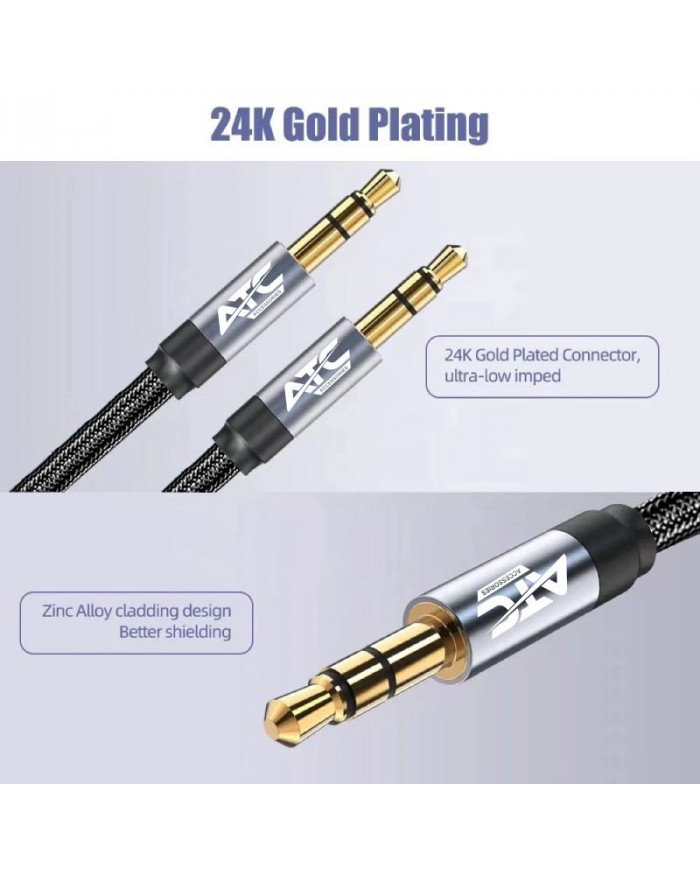 Καλώδιο ATC HQ 3.5mm Αρσ. / Αρσ. 1.5m