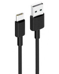 XO  2.4A USB Καλώδιο Φόρτισης TypeC 2m Μαύρο