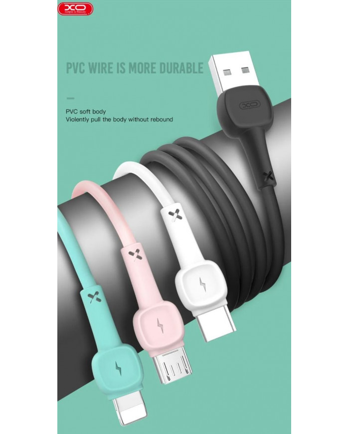XO Καλώδιο Φόρτισης Type-C Ρόζ