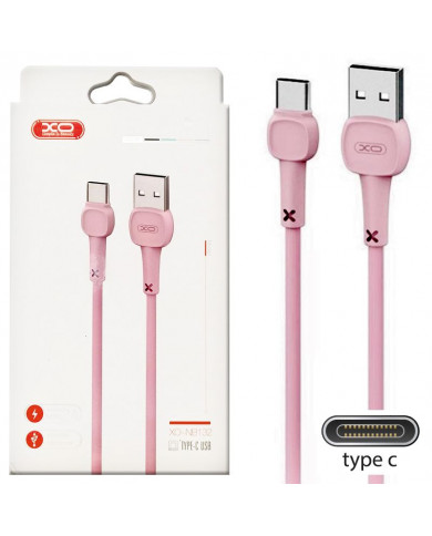 XO Καλώδιο Φόρτισης Type-C Ρόζ XO Καλώδιο Φόρτισης Type-C Ρόζ