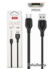 XO  Καλώδιο Φόρτισης Micro 2m Μαύρο